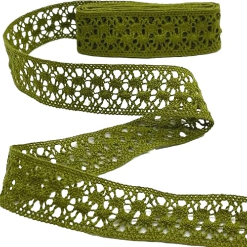 Spitzenband Vintage Buntes gehäkeltes Spitzenband aus Baumwolle for handgemachtes DIY-Handwerk, Nähen, Weihnachten, Ostern, Hochzeit, Deko, Blumenwickel(C176-6-2 (2cm)) von YXINAER