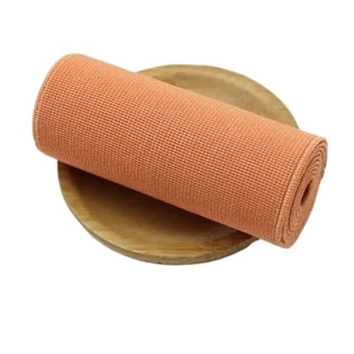 YXINAER Nähen Elastisches Band 8 cm breites, Dickes Gummiband, breites Band, hochelastisches Gummiband, farbiges doppelseitiges Gummiband.(Old orange) von YXINAER