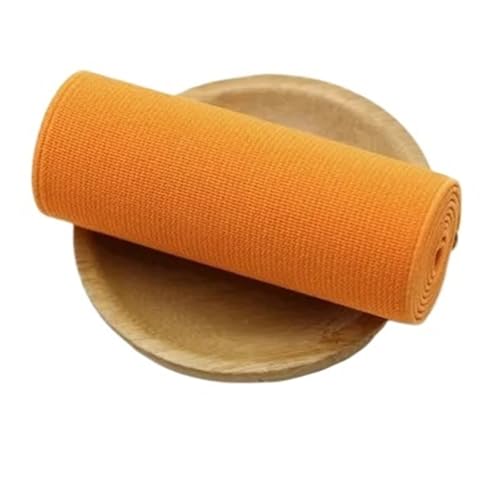 YXINAER Nähen Elastisches Band 8 cm breites, Dickes Gummiband, breites Band, hochelastisches Gummiband, farbiges doppelseitiges Gummiband.(Orange) von YXINAER