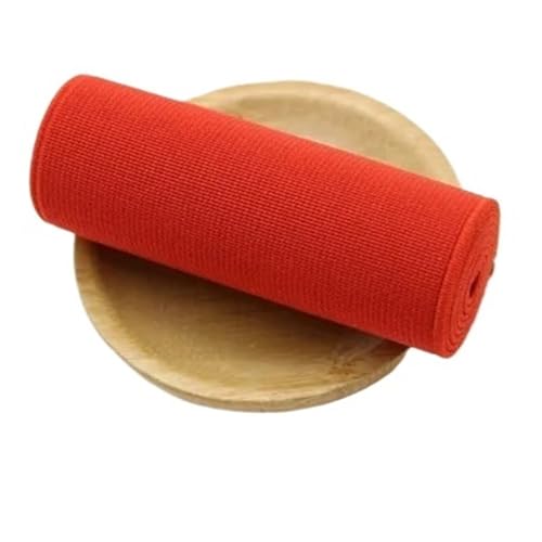 YXINAER Nähen Elastisches Band 8 cm breites, Dickes Gummiband, breites Band, hochelastisches Gummiband, farbiges doppelseitiges Gummiband.(Red) von YXINAER