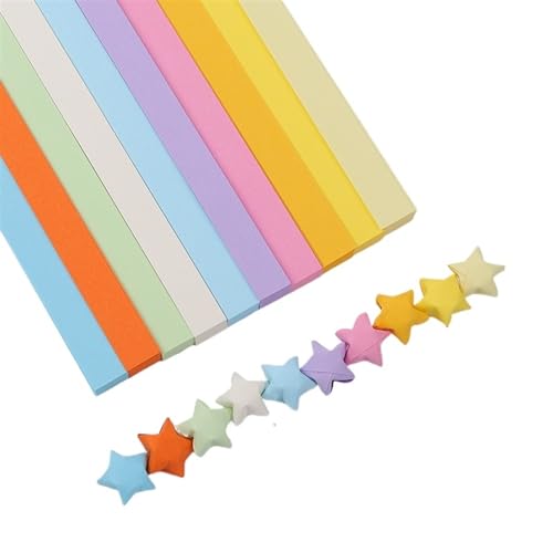 YXINAER Origami Sterne Papier Bunte doppelseitige Origami-Sternstreifen for DIY-Kunst, Handwerk und Heimdekoration(A 540 Sheets) von YXINAER