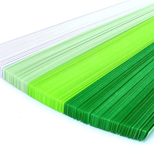YXINAER Origami Sterne Papier Origami-Sterne, Papierstreifen, doppelseitig, Glücksstern, Origami-Dekoration, Faltpapier, Kunst, Basteln, Farbverlauf(Green 540sheets) von YXINAER