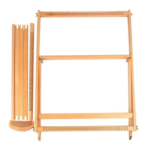 YXINAER Webstuhl Großes Webset aus Holz, Rahmen, Webmaschine mit Ständer, Wandkunst, Webrahmen for Entwickeln von Nähfertigkeiten, Zubehör YXINAER Webstuhl Großes Webset aus Holz, Rahmen, Webmaschine mit Ständer, Wandkunst, Webrahmen for Entwickeln von Nähfertigkeiten, Zubehör von YXINAER