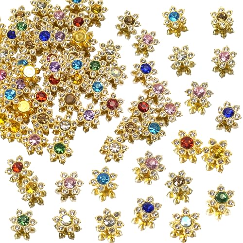 YXJDWEI 100 Stück Strass Blumen Kunststoff Kristall Diamant Verzierung für Handwerk DIY YXJDWEI 100 Stück Strass Blumen Kunststoff Kristall Diamant Verzierung für Handwerk DIY von YXJDWEI