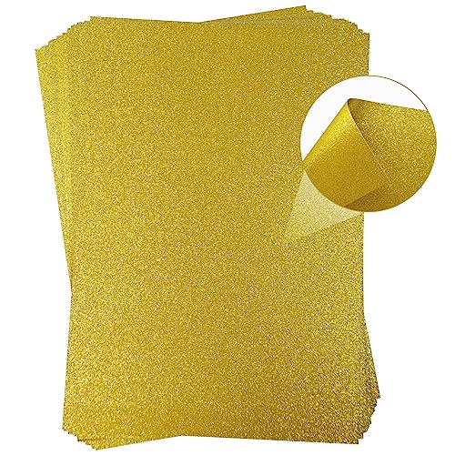 YXJDWEI 15 Blatt Glitzer Papier Glänzend Bastelpapier A4 beidseitig farbiges Tonpapier Sortiert Glitzer Karte Patchwork Bling-Bling Karton für DIY Handwerk Scrapbooking Gold YXJDWEI 15 Blatt Glitzer Papier Glänzend Bastelpapier A4 beidseitig farbiges Tonpapier Sortiert Glitzer Karte Patchwork Bling-Bling Karton für DIY Handwerk Scrapbooking Gold von YXJDWEI
