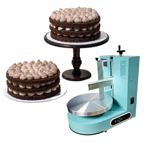 Cake decorating machine, low noise, turntable with adjustable scraper, suitable for 4-12 inch cakes, 60-320rpm(Green) von YXLMWZRY