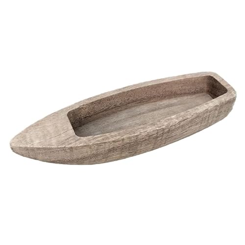YXQ Holzboot-Spielzeugmodell, Desktop-Boot-Ornament – Machen Sie Ihr eigenes Segelboot, nautische Dekoration für Bastelarbeiten, Malerei, Holzfarbe von YXQ