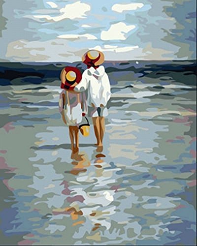 YXQSED [Framless DIY Oil Painting Paint by Number Kit G101New-See to Sea 12x16 Inch YXQSED [Framless DIY Oil Painting Paint by Number Kit G101New-See to Sea 12x16 Inch von YXQSED