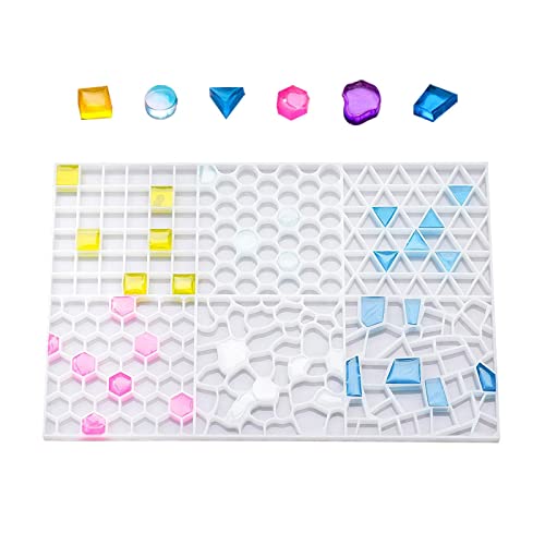 YXRRVING 1 x Silikonform mit Mosaikmuster für Epoxidharz-Gussuntersetzer, C7W2, Bastelpartikel, Sub-Masaike-Dekoration YXRRVING 1 x Silikonform mit Mosaikmuster für Epoxidharz-Gussuntersetzer, C7W2, Bastelpartikel, Sub-Masaike-Dekoration von YXRRVING