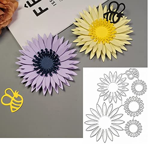 3D-geschichtete Metall-Stanzformen mit Blumenmotiv, für Pflanzen, Sonnenhut, Gänseblümchen, Blätter, Bienenrahmen, Hochzeits-Stanzformen, Stanzschablonen für DIY, Scrapbooking, Album, Prägepapier, 3D-geschichtete Metall-Stanzformen mit Blumenmotiv, für Pflanzen, Sonnenhut, Gänseblümchen, Blätter, Bienenrahmen, Hochzeits-Stanzformen, Stanzschablonen für DIY, Scrapbooking, Album, Prägepapier, von YXXMCRAFT