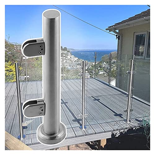 Glasgeländer Glasklemmen Glasgeländer-Klemme Für 10mm Bis 12mm Glas, Hoch Balustrade Panels Post Pfosten Für Zaungeländer, Stützsystem Für Außenbereich Innenbereich ( Color : End Post , Size : 55cm/21 Glasgeländer Glasklemmen Glasgeländer-Klemme Für 10mm Bis 12mm Glas, Hoch Balustrade Panels Post Pfosten Für Zaungeländer, Stützsystem Für Außenbereich Innenbereich ( Color : End Post , Size : 55cm/21 von YXXSDP