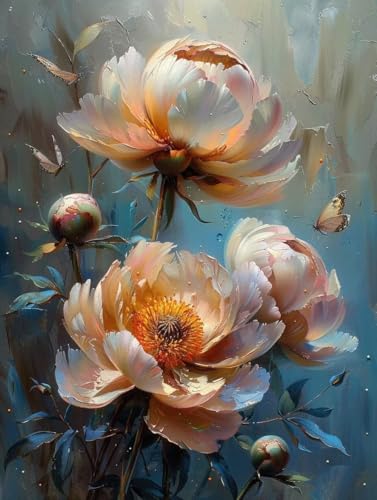 5D Diamond Painting Blume, Pfingstrose Diamond Painting Erwachsene Anfänger, DIY Full Diamont Crystal Art Basteln Erwachsene Kreuzstich Stickerei Kunst Malerei für Wand Deko 60 x 80 cm -yxy25061U 5D Diamond Painting Blume, Pfingstrose Diamond Painting Erwachsene Anfänger, DIY Full Diamont Crystal Art Basteln Erwachsene Kreuzstich Stickerei Kunst Malerei für Wand Deko 60 x 80 cm -yxy25061U von YXYBBBDOU