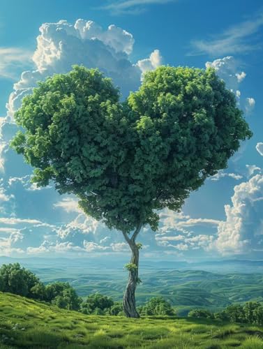 5D Diamond Painting Landschaft, Baum Diamond Painting Erwachsene Anfänger, DIY Full Diamont Crystal Art Basteln Erwachsene Kreuzstich Stickerei Kunst Malerei für Wand Deko (30 * 40cm) -yxy2506IW von YXYBBBDOU