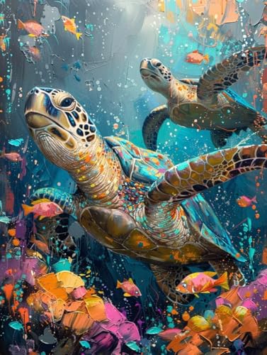 5D Diamond Painting MeeresschildkröTen, Tier Diamond Painting Erwachsene Anfänger, Full Diamont Crystal Art Basteln Erwachsene Kreuzstich Stickerei Kunst Malerei für Wand Deko 80 x 110 cm -yxy2506Q5 5D Diamond Painting MeeresschildkröTen, Tier Diamond Painting Erwachsene Anfänger, Full Diamont Crystal Art Basteln Erwachsene Kreuzstich Stickerei Kunst Malerei für Wand Deko 80 x 110 cm -yxy2506Q5 von YXYBBBDOU