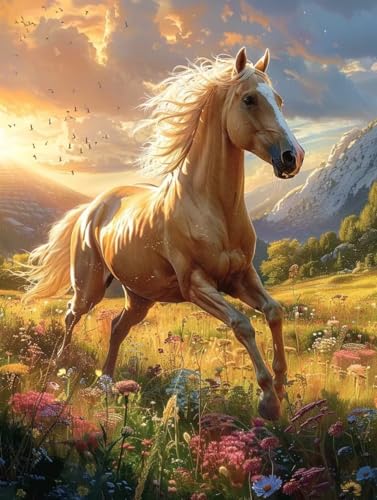 5D Diamond Painting Pferd, Tier Diamond Painting Erwachsene Anfänger, DIY Full Diamont Crystal Art Basteln Erwachsene Kreuzstich Stickerei Kunst Malerei für Wand Deko Asthetik 80 x 110 cm -yxy25063O 5D Diamond Painting Pferd, Tier Diamond Painting Erwachsene Anfänger, DIY Full Diamont Crystal Art Basteln Erwachsene Kreuzstich Stickerei Kunst Malerei für Wand Deko Asthetik 80 x 110 cm -yxy25063O von YXYBBBDOU
