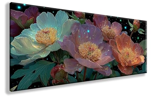 Diamond Painting Blumen, Sternenhimmel Diamond Painting Erwachsene Groß XXL 40X80cm, 5D Crystal Art Erwachsene Stickerei Kreuzstich Bilder Mosaik Bastelset für Wanddeko, Aesthetic Room Decor, Model850 Diamond Painting Blumen, Sternenhimmel Diamond Painting Erwachsene Groß XXL 40X80cm, 5D Crystal Art Erwachsene Stickerei Kreuzstich Bilder Mosaik Bastelset für Wanddeko, Aesthetic Room Decor, Model850 von YXYBBBDOU