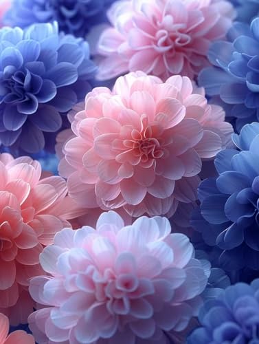 Diamond Painting Erwachsene, Blume Diamant Painting Bilder Hortensie Muster Design, DIY 5D Full Diamant Crystal Art, Mosaik Bastelset Erwachsene für Deko Wohnzimmer, Geschenke 80x110cm -yxy2506Y2 von YXYBBBDOU