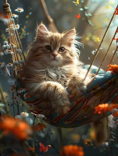 Diamond Painting Erwachsene, Katze Diamant Painting Bilder Blume Muster Design, DIY 5D Full Diamant Crystal Art, Mosaik Bastelset Erwachsene für Deko Wohnzimmer, Geschenke 60x80cm -yxy250635100 Diamond Painting Erwachsene, Katze Diamant Painting Bilder Blume Muster Design, DIY 5D Full Diamant Crystal Art, Mosaik Bastelset Erwachsene für Deko Wohnzimmer, Geschenke 60x80cm -yxy250635100 von YXYBBBDOU