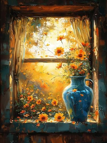 Diamond Painting Erwachsene, Vase Diamant Painting Bilder Landschaft Muster Design, DIY 5D Full Diamant Crystal Art, Mosaik Bastelset Erwachsene für Deko Wohnzimmer, Geschenke 60x80cm -yxy2506VQ Diamond Painting Erwachsene, Vase Diamant Painting Bilder Landschaft Muster Design, DIY 5D Full Diamant Crystal Art, Mosaik Bastelset Erwachsene für Deko Wohnzimmer, Geschenke 60x80cm -yxy2506VQ von YXYBBBDOU