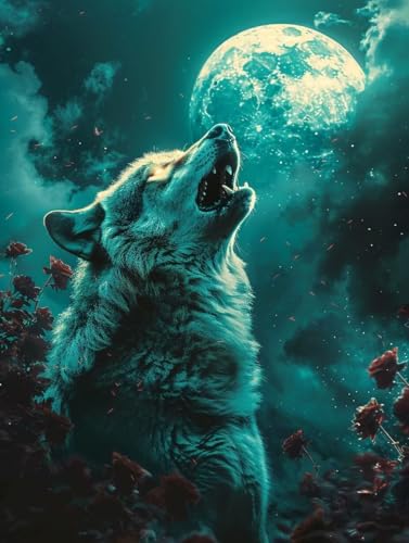 Diamond Painting Erwachsene, Wolf Diamant Painting Bilder Mond Muster Design, DIY 5D Full Diamant Crystal Art, Mosaik Bastelset Erwachsene für Deko Wohnzimmer, Geschenke für Frauen 25x35cm -yxy250651 Diamond Painting Erwachsene, Wolf Diamant Painting Bilder Mond Muster Design, DIY 5D Full Diamant Crystal Art, Mosaik Bastelset Erwachsene für Deko Wohnzimmer, Geschenke für Frauen 25x35cm -yxy250651 von YXYBBBDOU