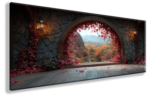 Diamond Painting Erwachsene HäUser Diamond Art Wald Diamant Painting Bilder Erwachsene DIY Mosaik Crystal Art Malerei Anfänger Bastelset für Zimmer Deko, Geschenke für Frauen, 100X300cm, Model 107 Diamond Painting Erwachsene HäUser Diamond Art Wald Diamant Painting Bilder Erwachsene DIY Mosaik Crystal Art Malerei Anfänger Bastelset für Zimmer Deko, Geschenke für Frauen, 100X300cm, Model 107 von YXYBBBDOU