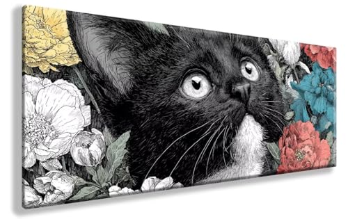 Diamond Painting Erwachsene Katze Diamond Art Blume Diamant Painting Bilder Erwachsene DIY Mosaik Crystal Art Malerei Anfänger Bastelset für Zimmer Wanddeko, Geschenke für Frauen, 40X80cm, Model 691 Diamond Painting Erwachsene Katze Diamond Art Blume Diamant Painting Bilder Erwachsene DIY Mosaik Crystal Art Malerei Anfänger Bastelset für Zimmer Wanddeko, Geschenke für Frauen, 40X80cm, Model 691 von YXYBBBDOU