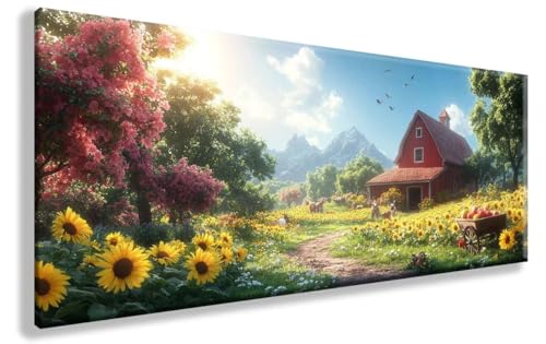 Diamond Painting Erwachsene Landschaft Diamond Art Sonnenblume Diamant Painting Bilder Erwachsene DIY Crystal Art Malerei Anfänger Bastelset für Zimmer Deko, Geschenke für Frauen, 40X80cm, Model 789 Diamond Painting Erwachsene Landschaft Diamond Art Sonnenblume Diamant Painting Bilder Erwachsene DIY Crystal Art Malerei Anfänger Bastelset für Zimmer Deko, Geschenke für Frauen, 40X80cm, Model 789 von YXYBBBDOU