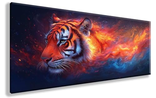 Diamond Painting Erwachsene Tiger Diamond Art Tiere Diamant Painting Bilder Erwachsene DIY Mosaik Crystal Art Malerei Anfänger Bastelset für Zimmer Deko, Geschenke für Frauen, 100X300cm, Model 149 von YXYBBBDOU