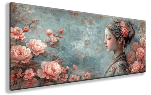 Diamond Painting Frau, Blumen Diamond Painting Erwachsene Groß XXL 100X300cm, 5D Crystal Art Erwachsene Stickerei Kreuzstich Bilder Mosaik Bastelset für Wanddeko Wohnzimmer, Deko Schlafzimmer Model108 Diamond Painting Frau, Blumen Diamond Painting Erwachsene Groß XXL 100X300cm, 5D Crystal Art Erwachsene Stickerei Kreuzstich Bilder Mosaik Bastelset für Wanddeko Wohnzimmer, Deko Schlafzimmer Model108 von YXYBBBDOU