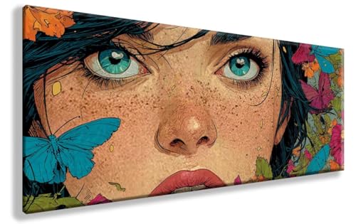 Diamond Painting Frau, Schmetterling Diamond Painting Erwachsene Groß XXL 50X100cm, 5D Crystal Art Erwachsene Stickerei Kreuzstich Bilder Mosaik Bastelset für Wanddeko, Aesthetic Room Decor, Model 824 Diamond Painting Frau, Schmetterling Diamond Painting Erwachsene Groß XXL 50X100cm, 5D Crystal Art Erwachsene Stickerei Kreuzstich Bilder Mosaik Bastelset für Wanddeko, Aesthetic Room Decor, Model 824 von YXYBBBDOU