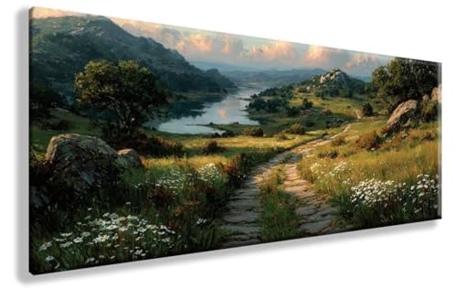 Diamond Painting Landschaft, FrüHling Diamond Painting Erwachsene Groß XXL 100X200cm, 5D Crystal Art Erwachsene Stickerei Kreuzstich Bilder Bastelset für Wanddeko, Geschenke für Frauen, Model 858 von YXYBBBDOU
