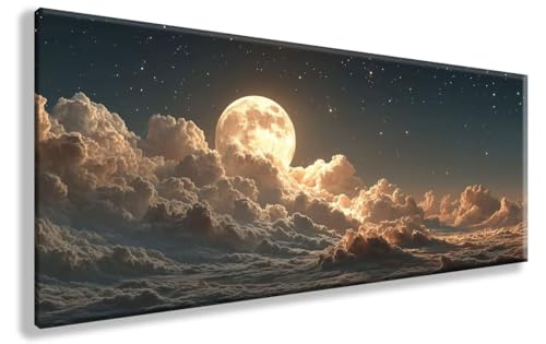 Diamond Painting Landschaft, Mond Diamond Painting Erwachsene Groß XXL 90X180cm, 5D Crystal Art Erwachsene Stickerei Kreuzstich Bilder Mosaik Bastelset für Room Decor Wanddeko, Geschenke, Model 788 von YXYBBBDOU