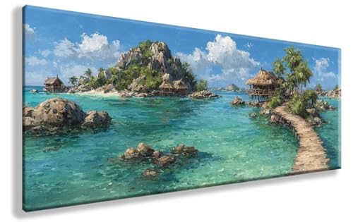 Diamond Painting Landschaft, Ozean Diamond Painting Erwachsene Groß XXL 100X300cm, 5D Crystal Art Erwachsene Stickerei Kreuzstich Bilder Mosaik Bastelset für Wanddeko, Aesthetic Room Decor, Model 142 Diamond Painting Landschaft, Ozean Diamond Painting Erwachsene Groß XXL 100X300cm, 5D Crystal Art Erwachsene Stickerei Kreuzstich Bilder Mosaik Bastelset für Wanddeko, Aesthetic Room Decor, Model 142 von YXYBBBDOU
