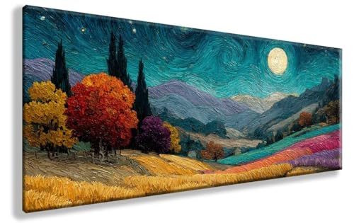 Diamond Painting Landschaft, Sternennacht Diamond Painting Erwachsene Groß XXL 90X180cm, 5D Crystal Art Erwachsene Stickerei Kreuzstich Bilder Bastelset für Wanddeko, Geschenke für Frauen, Model 876 von YXYBBBDOU