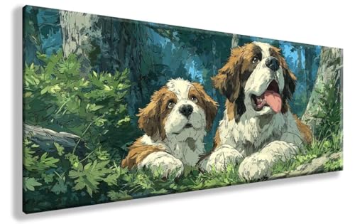 Diamond Painting Wald, Hund Diamond Painting Erwachsene Groß XXL 40X80cm, 5D Crystal Art Erwachsene Stickerei Kreuzstich Bilder Mosaik Bastelset für Zimmer Wanddeko Schlafzimmer, Geschenk, Model 792 Diamond Painting Wald, Hund Diamond Painting Erwachsene Groß XXL 40X80cm, 5D Crystal Art Erwachsene Stickerei Kreuzstich Bilder Mosaik Bastelset für Zimmer Wanddeko Schlafzimmer, Geschenk, Model 792 von YXYBBBDOU