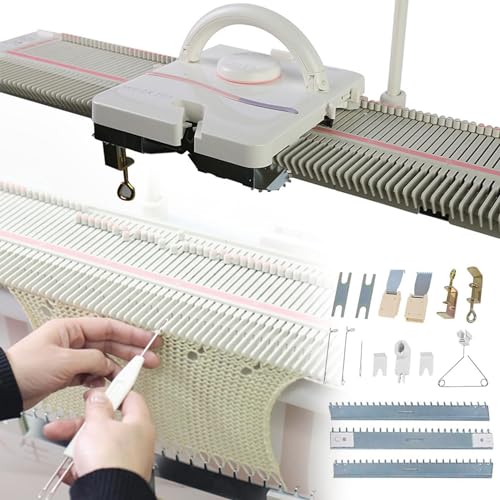 YXYLJOZ 150 Maschen, 6,5 mm mittelstarkes Strickmaschinen-Kit - Komplettes Haushaltsnähwerkzeug-Set Kunststoff-Strickmaschine für den Heimgebrauch YXYLJOZ 150 Maschen, 6,5 mm mittelstarkes Strickmaschinen-Kit - Komplettes Haushaltsnähwerkzeug-Set Kunststoff-Strickmaschine für den Heimgebrauch von YXYLJOZ