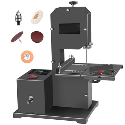 YXYLJOZ Elektrische Holzsäge, kleine Tisch-Bandsäge, 0-45° Verstellbarer Schneidewinkel, multifunktionale Holzschneidemaschine für den Haushalt YXYLJOZ Elektrische Holzsäge, kleine Tisch-Bandsäge, 0-45° Verstellbarer Schneidewinkel, multifunktionale Holzschneidemaschine für den Haushalt von YXYLJOZ