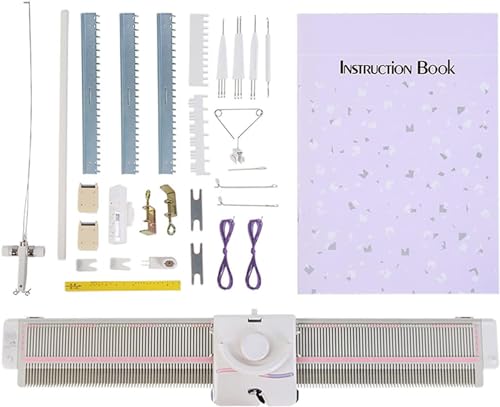 YXYLJOZ Strickmaschinen-Set - 6,5 mm mittlere Stärke - 150 Maschen - Kunststoff Haushalt - Automatische Strickmaschine - Enthält Garn, Nadeln, Zubehör YXYLJOZ Strickmaschinen-Set - 6,5 mm mittlere Stärke - 150 Maschen - Kunststoff Haushalt - Automatische Strickmaschine - Enthält Garn, Nadeln, Zubehör von YXYLJOZ