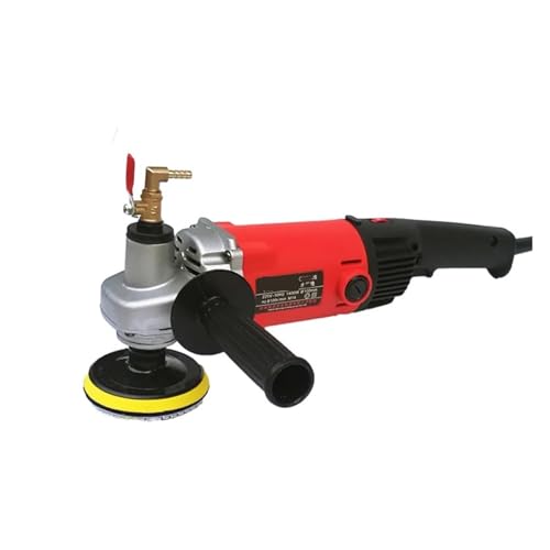 Elektrischer 1400-W-Marmor-Granit-Nassstein-Polierer, Schleifer, Handschleifer, Wassermühle, variable Geschwindigkeit, mit 7 Stück Polierpad für Marmor, Keramik Elektrischer 1400-W-Marmor-Granit-Nassstein-Polierer, Schleifer, Handschleifer, Wassermühle, variable Geschwindigkeit, mit 7 Stück Polierpad für Marmor, Keramik von YXZKJZJ