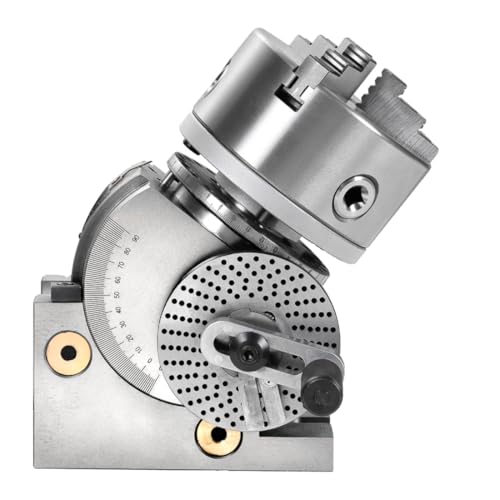 YXZQLOZ 3-Futter Semi-Universal-Indexierköpfe Set für Fräsmaschinen, Schwerlast-Teilköpfe mit Gegengewicht-Rotations-Indexierköpfen, für Fräs (160mm/6in) von YXZQLOZ