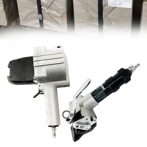 YXZQLOZ Pneumatische Metallumreifungsmaschine zum Verpacken, Spanner und Cutter Sealer, Bandbreite: 19/25/32 mm (32mm) von YXZQLOZ