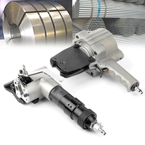 YXZQLOZ Pneumatisches Stahlumreifungswerkzeug Metallumreifungswerkzeug Spanner und Cutter Sealer Hochleistungs-Umreifungsgerät (32mm) von YXZQLOZ