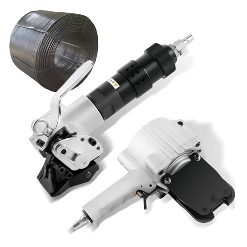 YXZQLOZ Pneumatisches Umreifungsgerät, Stahlbandspanner, Cutter, Versiegelungsgerät, Umreifungsmaschine zum Verpacken (19mm/0.75in) von YXZQLOZ