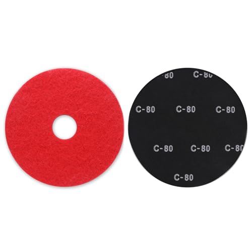 43,2 cm Schleifscheiben mit Pufferpad, 20 Stück, Körnung 80, für Holzböden, Epoxid-Wartung 43,2 cm Schleifscheiben mit Pufferpad, 20 Stück, Körnung 80, für Holzböden, Epoxid-Wartung von YY-LC