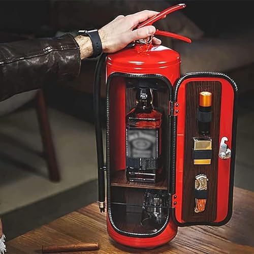 Feuerlöscher-Minibar, Neuheit für Liebenden Feuerwehrmann, Wein Aufbewahrungsboxen, Handgefertigte Metall-Geschenk, Rot Feuerlöscher-Minibar, Neuheit für Liebenden Feuerwehrmann, Wein Aufbewahrungsboxen, Handgefertigte Metall-Geschenk, Rot von YYCFB