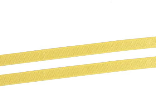 YYCRAFT 10 mm BH-Träger, elastisches Band zum Basteln, Nähen, 18 m, Gelb von YYCRAFT