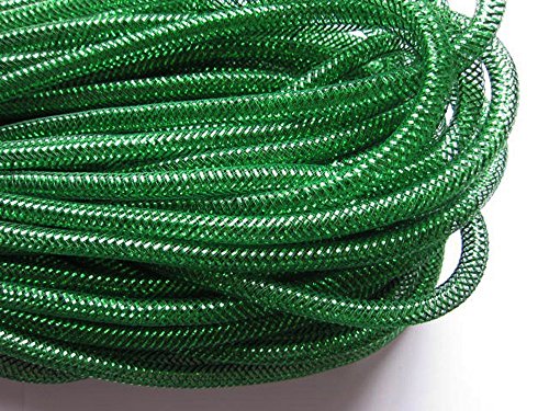 YYCRAFT Cyberlox CRIN Bastelschlauch für Kränze, 22,7 m, 8 mm, Smaragdgrün von YYCRAFT