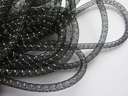 YYCRAFT 13,5 m Gaze-Schlauch für Deko, Kränze, Cyberlox Crin Crafts 8 mm, Nylon, schwarz, 8 mm YYCRAFT 13,5 m Gaze-Schlauch für Deko, Kränze, Cyberlox Crin Crafts 8 mm, Nylon, schwarz, 8 mm von YYCRAFT
