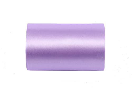 YYCRAFT 15,2 cm breites Satinband, Satin-Stoffspule für große Eröffnung, Schneiden, Zeremonie, Hochzeit, Geburtstag, Party, Dekoration, Geschenk, Handwerk (22 Yards, Lavendel) von YYCRAFT