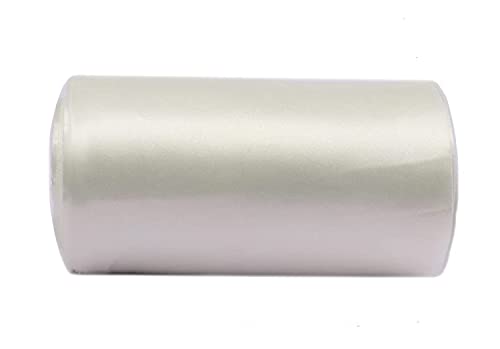YYCRAFT 25,4 cm breites Satinband, Satin-Stoffspule für große Eröffnung, Schneiden, Zeremonie, Hochzeit, Geburtstag, Party, Dekoration, Geschenk, Handwerk (22 m, elfenbeinfarben) von YYCRAFT